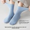 Men's Pure Cotton Loose-fit Spring-autumn All-season Double-needle Antibacterial and Deodorizing Mid-calf Socks