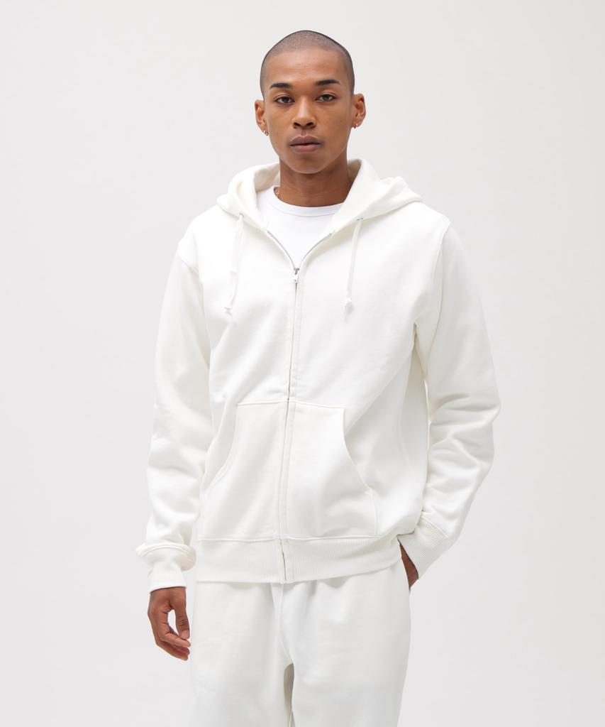 AVIREX DAILY ZIP UP SWEAT PARKA 783-3931005 Men's 2XL Off White