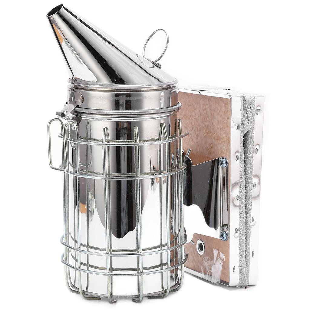 9Pcs/Set Beehive Smoker Kit with Bee Brush Yellow Needle Scratcher Serrated Blade Queen Bee Clips