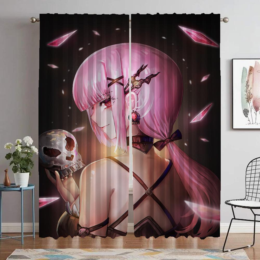 Myggnät för Kamera Hololive Gardiner Barnrum Halloween Dekoration Rullgardiner Avdelare Mörkläggningsgardin Vardagsrum