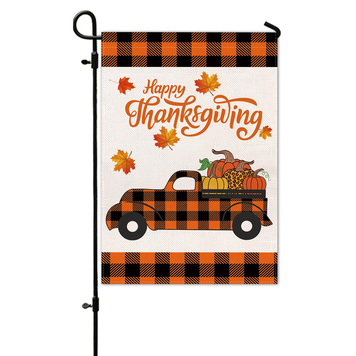 

Благодарение Сад Открытый Флаг Осенний Кленовый Лист Тыква Индейка Урожай Подвесное Украшение 30*45 см