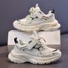Kids Casual Running Shoes Boys Girls Soft Sole Chunky Sneakers With Breathable Mesh Sport Footwear