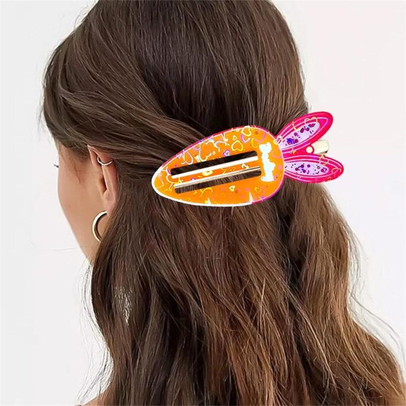 Carrot Shape Hair Clip Mold Small Hair Accessories Moulds Silicone Texture Suitable for Home and School Workshops