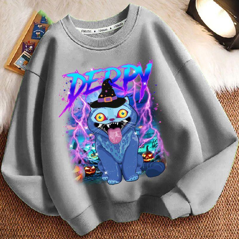 Children's Witch Hunt Team Hoodie, Spring and Autumn Boys' and Girls' Casual Long-sleeved Top