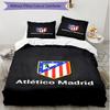 3pcs Duvet Cover Set (1*Duvet Cover + 2*Pillowcase, Without Core), Atletico Madrid Print Soft All‑Season Bedding Set, Home Bedroom Decor Gift