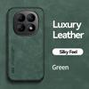 KEYSION Luxury Retro PU Leather Phone Case for Redmi Note 15 Pro + 5G Silicone+PC Shockproof Phone Cover for Redmi Note 15 4G 5G
