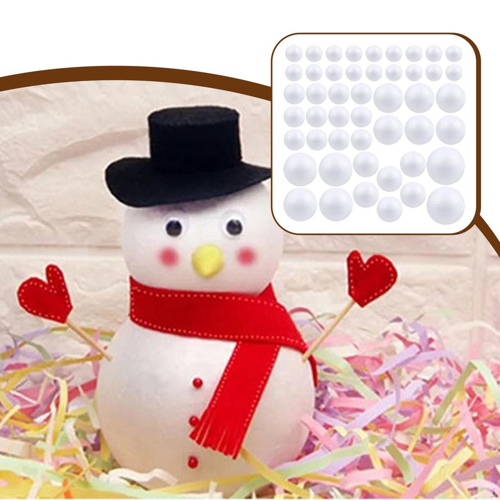 Craft Foam Balls Decorations DIY Crafts Smooth for Modeling Arts School Project Home Party