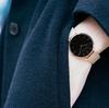 Elegant Slim Waterproof Wristwatch with Steel Mesh Band - Minimalist Japanese Design for Women.