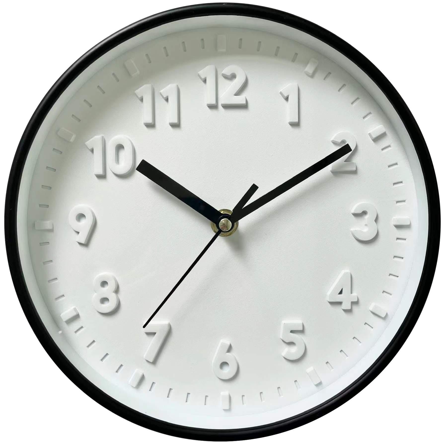 

8 Inch Modern Simple Fashion Wall Clock Quiet No Ticking Sound Decorative Clock Suitable For Bedroom, Study, Living Room Clock 8 inch білий