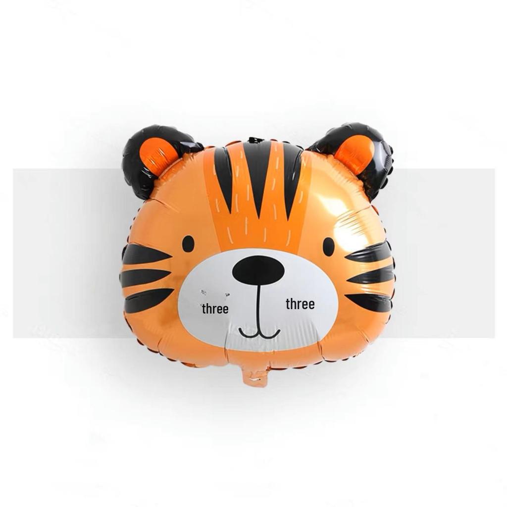 Cartoon Animal Balloons: Elephant, Monkey, Cat - Aluminum Film Birthday Party Decorations