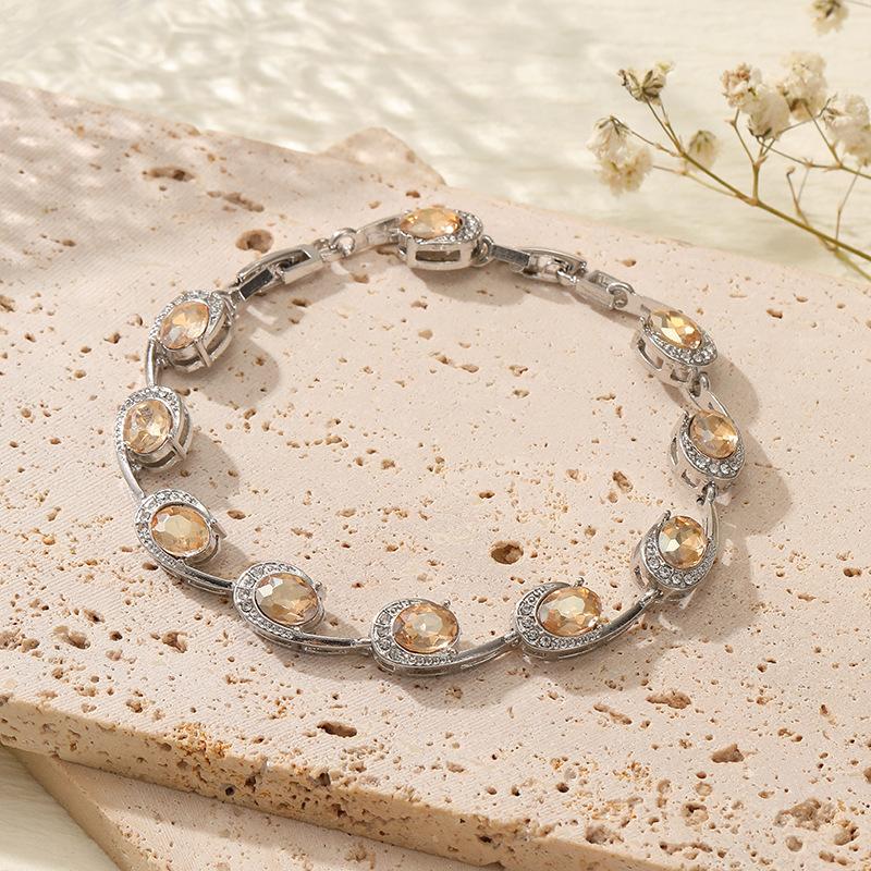 Zircon 6-character High-end Jewelry Niche Women's Luxury Multi-color Women's Bracelet