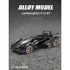 1/22 Lamborghini V12 GT Alloy Sports Car Model Diecast Metal Simulation Decoration Sound and Light Childrens Toy Car Gifts A471