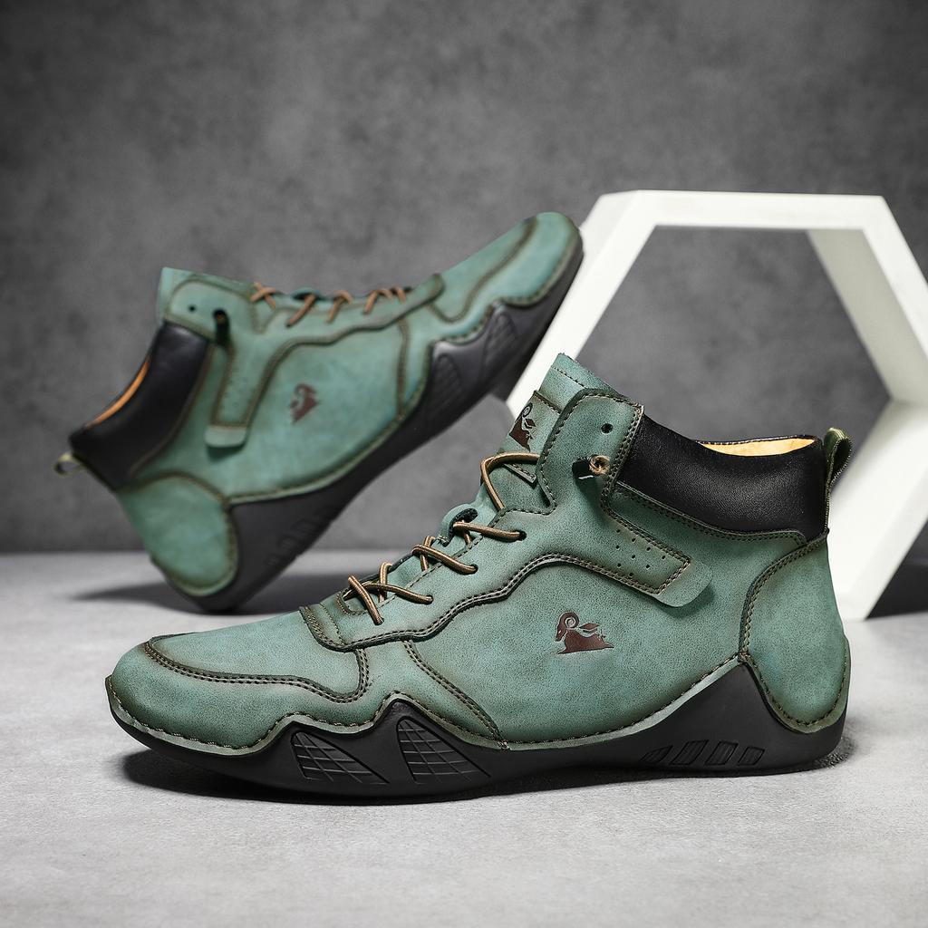 Popular men's casual shoes short boots independent station outdoor casual men's boots trendy men's shoes Martin boots