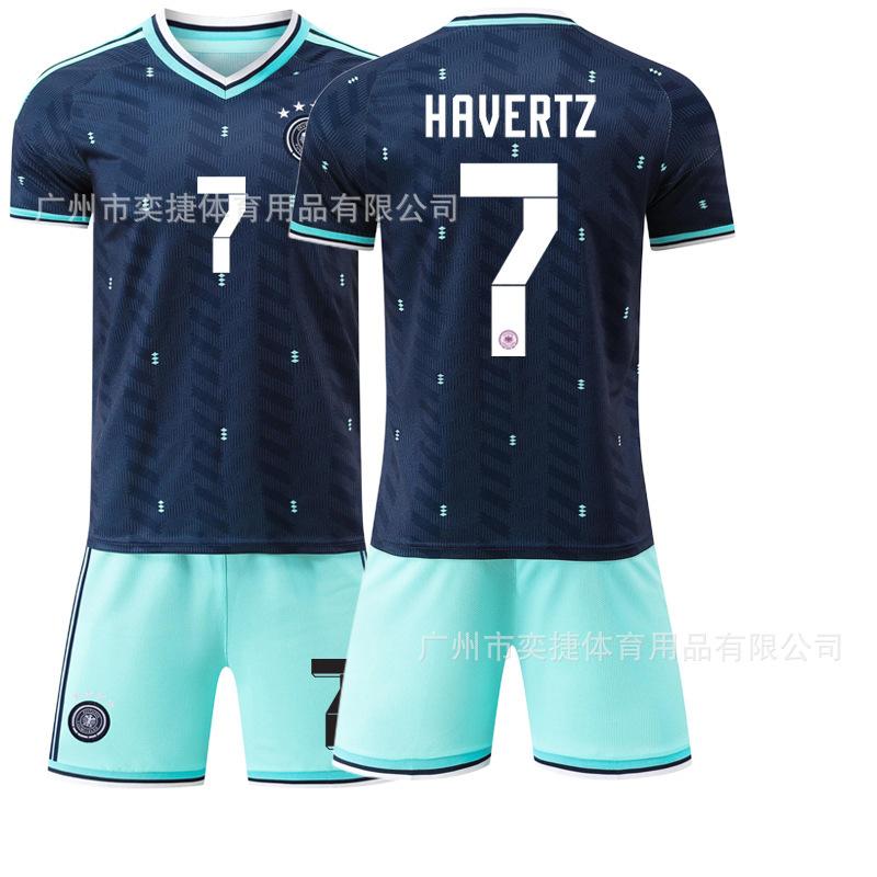 26 Germany away No. 17 Würtz jersey 13 Mueller 7 Havers World Cup football jersey Jersey 16
