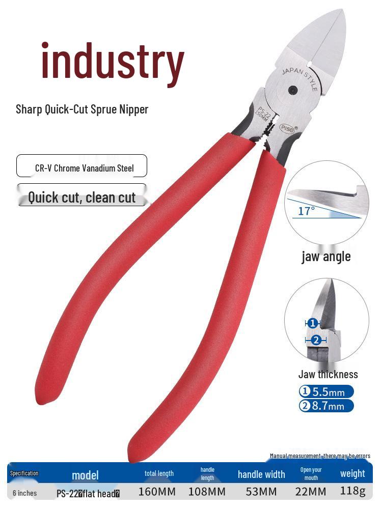 High Hardness Chrome Vanadium Alloy Steel Pliers: Water Mouth, Cutting, Wire, Side, Diagonal Cutters for Industrial Use.