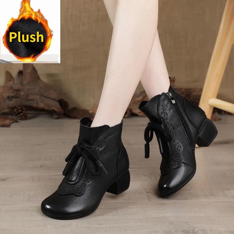 

Зимние женские ботинки Кожаные женские туфли Удобные женские ботинки Уличные женские зимние ботинки 40