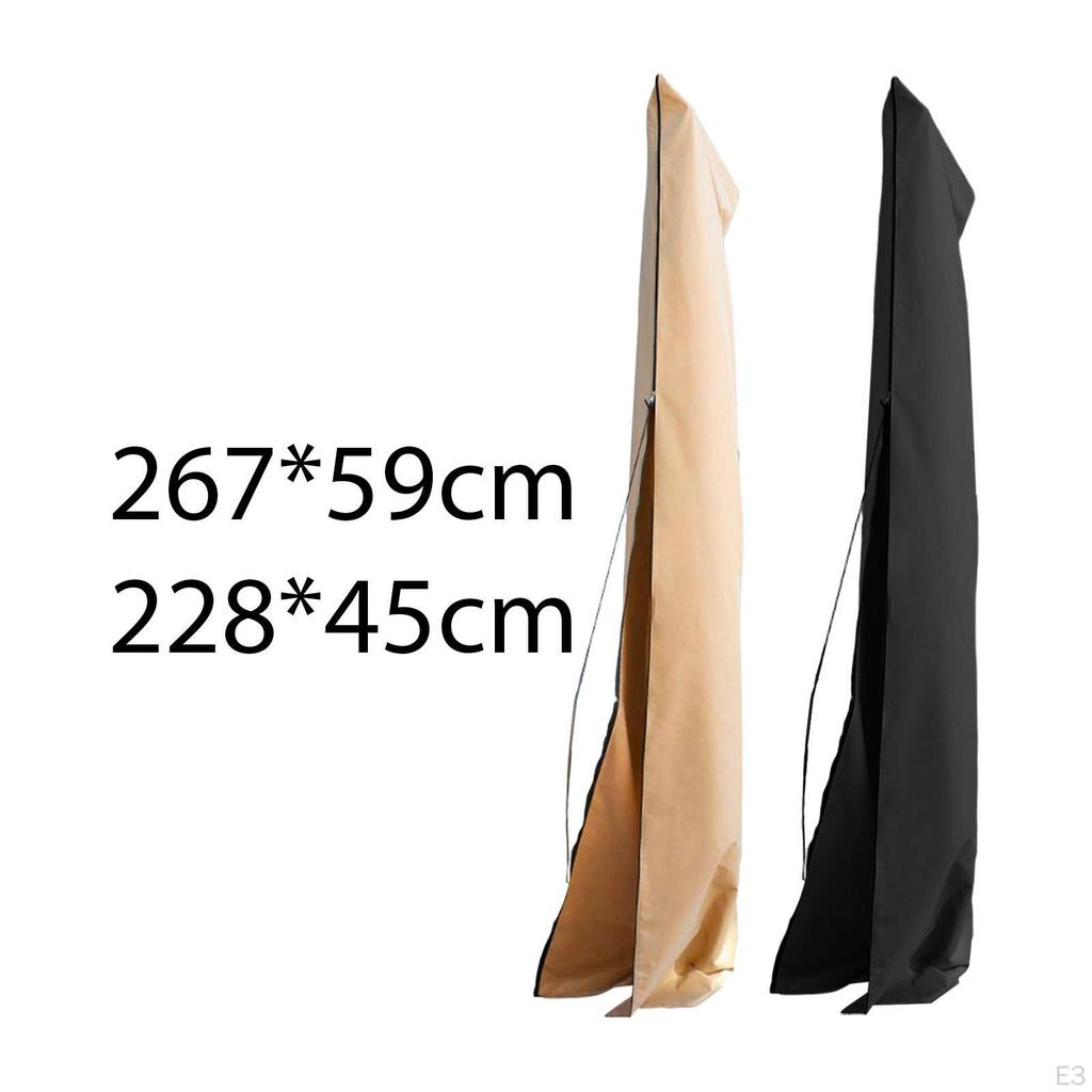 Patio Umbrella Cover Parasol Portable Lightweight Waterproof Sun Protection for Outside