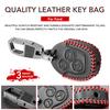 3 Button Leather Car Key Cover For Ford Focus Galaxy Mondeo Transit Connect Cougar Fiesta