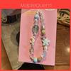 Summer Mint Dot Shell Moon Phone Lanyard With Pvc Cord For Men Women