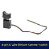 Repair Control Assembly for Power Tool Service, Fixed Line Assembly, Variable Input and Direction Change Support, Black Housing Part