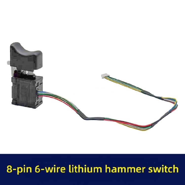 Repair Control Assembly for Power Tool Service, Fixed Line Assembly, Variable Input and Direction Change Support, Black Housing Part