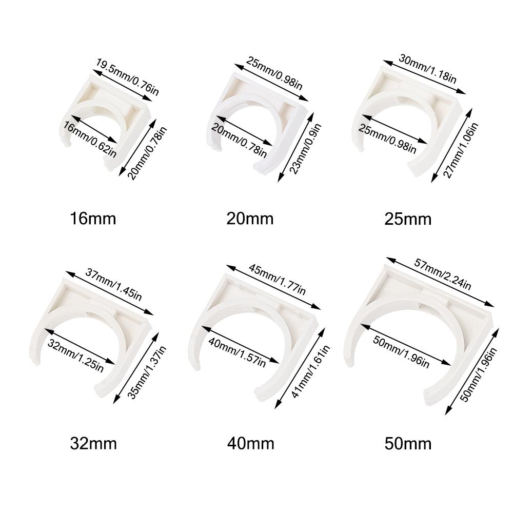 10 Pièces Aquarium Aquarium Pince de Tuyau Adaptateur d'Arrosage Connecteur de Tuyau Clip Durable Support de Tube d'Eau
