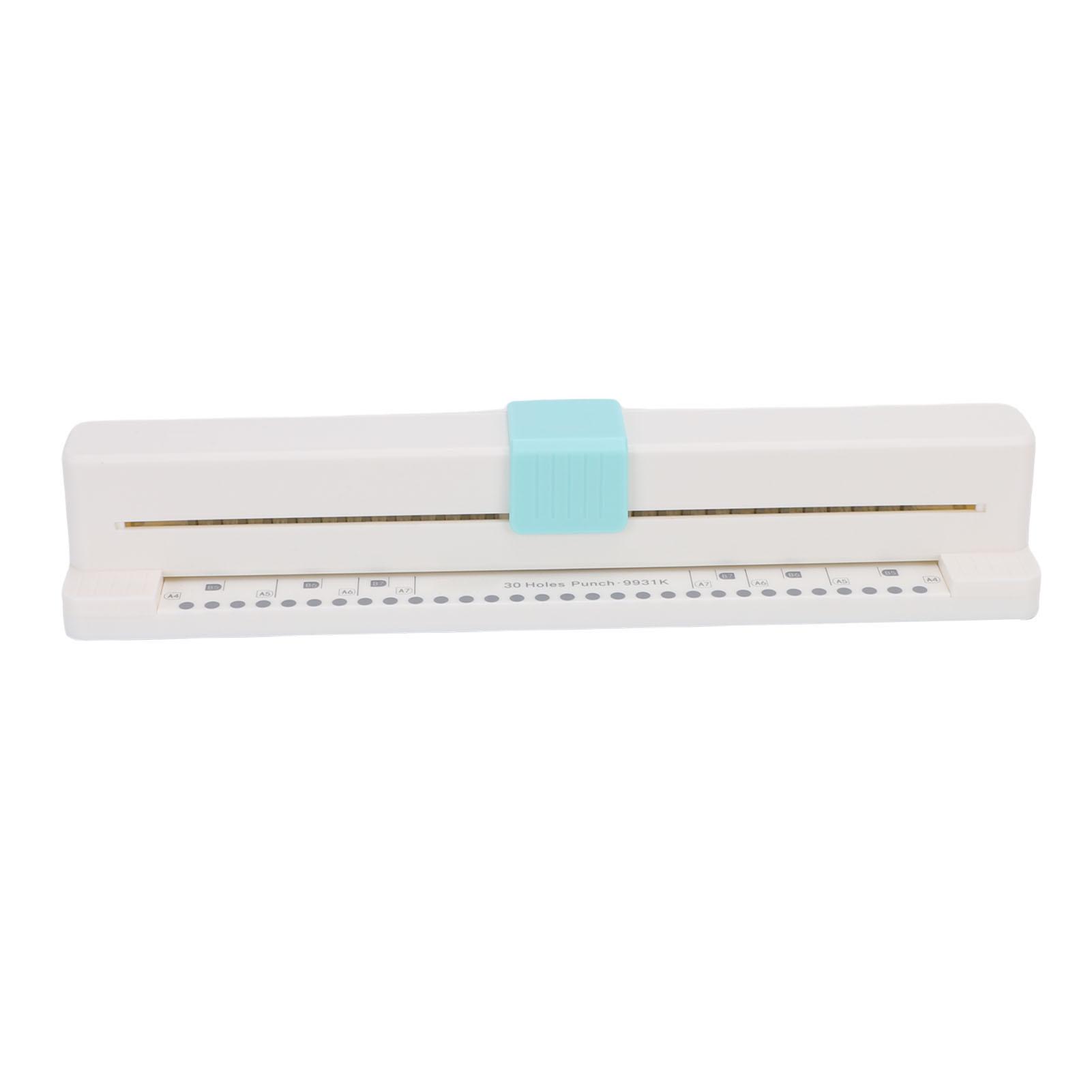 

30 Holes Puncher Portable Hand Push Hole Punch for A4 B5 A5 B6 A6 B7 A7 Paper Binders Planners Notebooks