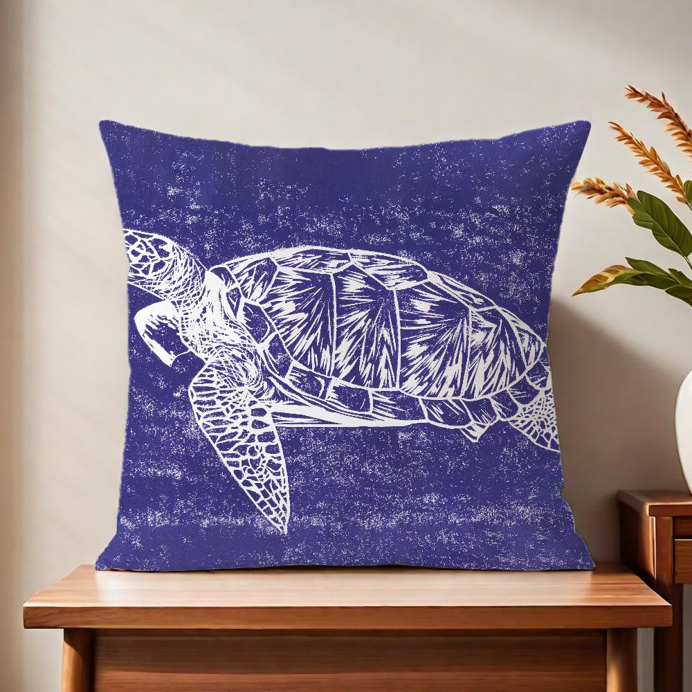 Sea Turtle cute cushion cover For Pillow Printing Sofa Decoration Home Car Room Coffee Shop Office Nordic Simplicity