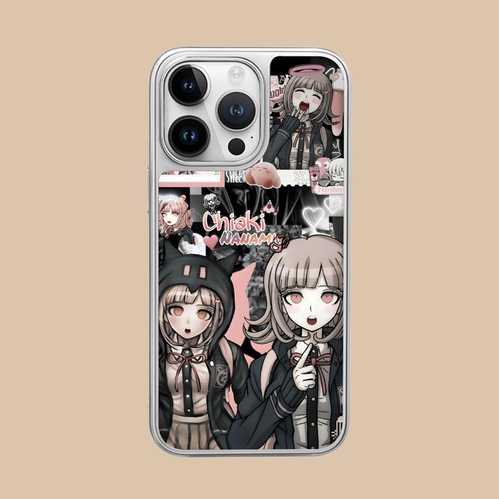 

Danganronpa Chiaki Nanami Phone Case for iPhone 17 16 15 14 13 12 11 Air Pro Max Plus Electroplated Silver Cover iPhone 11