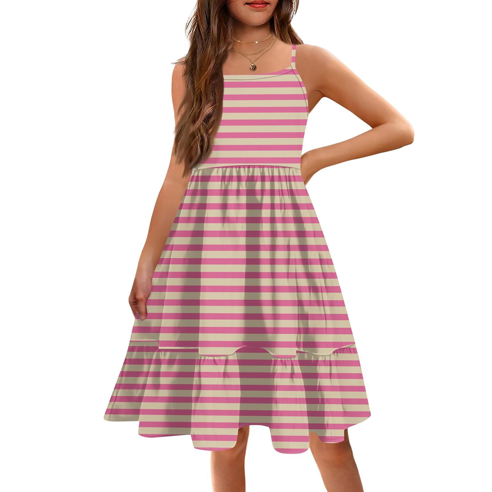 

Літні діти співчуття дівчата друковані безрукавки милі квіткові принцеси дозвілля сукні 150