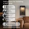 LED Wall Lamp with Wireless and USB Dual Charging Ports for Bedroom and Hotel Reading