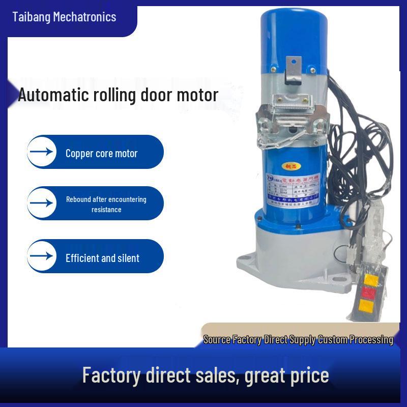 Taibang 600KG Copper Core Electric Roller Shutter Door Motor with Lightning Protection and Obstacle Detection for Automatic Garage Doors