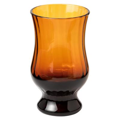 BYRON Coffee Glass Amber Color Molded (MO-1023AMBM) Showa Modern Coffee A Reproduction of the Nostalgic, Retro and Cute Cafe Glass from That Era. Retr