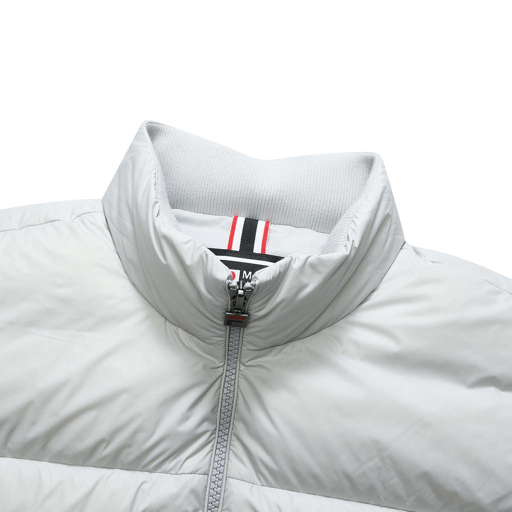 Fila Fleece Lined Full Zip Casual Down Vest Men Vests Slate-Gray F11M141901F-GY