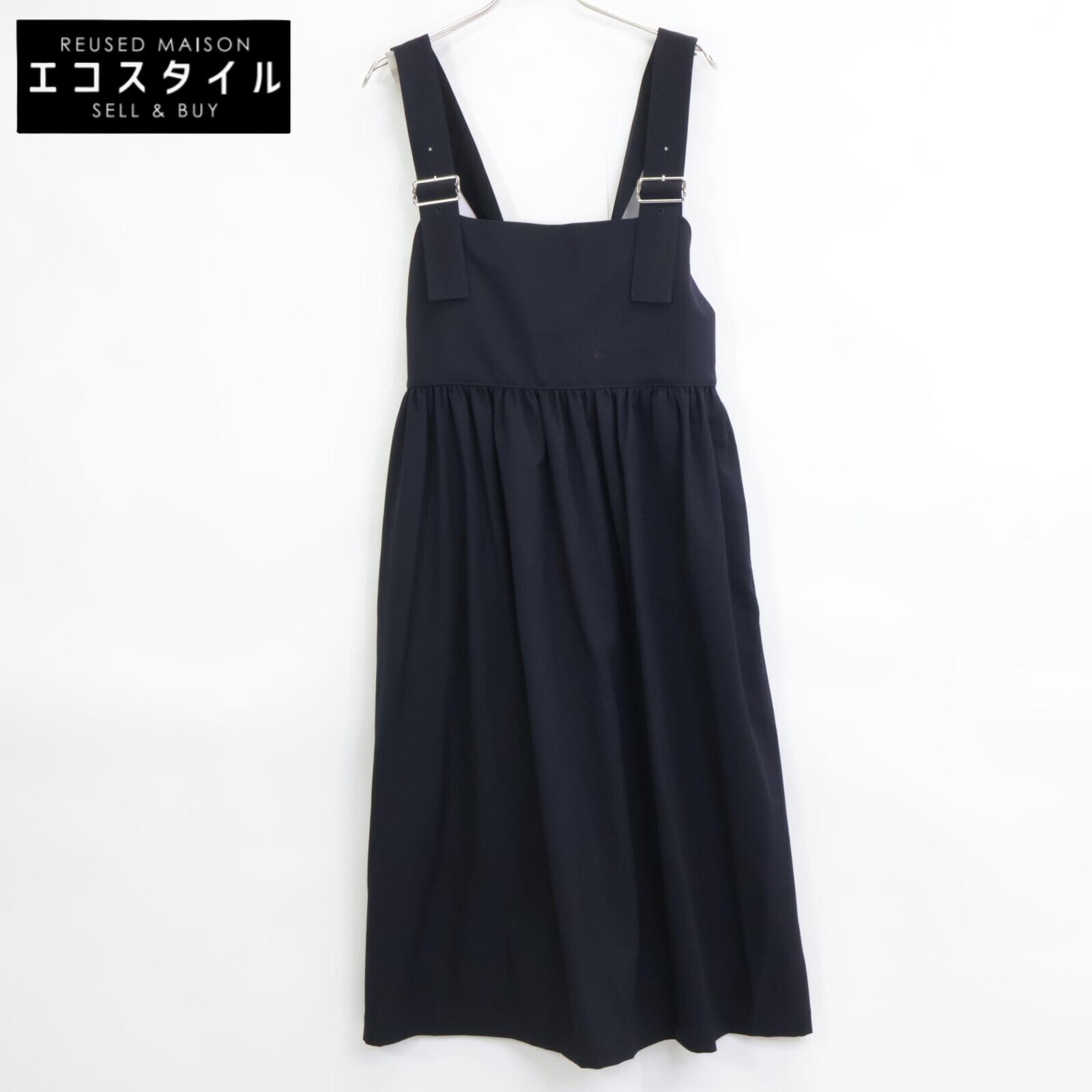 

TAO COMME des GARCONS TC-A101 Navy Wool Gambare Piece-Dyed Jumper Skirt skirt M NavyUsed