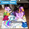 Custom Name Rainbow Aphmau Fantasy World Rug Game Carpet, Floor Mat for Bedroom Living Room Entryway Rug, Home Decor Idea Gift for Christmas birthday