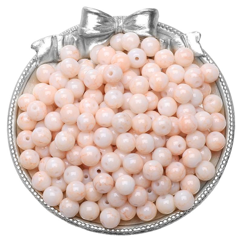 

30 шт. хрустальные стеклянные бусины для окрашивания фарфора свободные разделительные бусины для изготовления ювелирных изделий своими руками браслет ожерелье бежевый