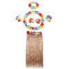 80cm Hawaiian Hula Skirt Set: Single/Double Layer for Children & Adults – Perfect for Performances & Seaweed Dance