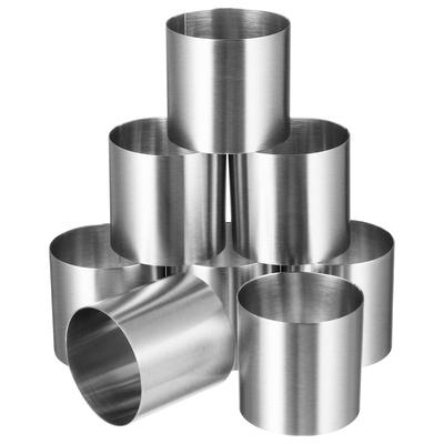 8 Pcs Round Mousse Circle Non-stick Cake Rings Cooking Mini for Baking Small Cheese High Quality Stainless Steel Mold Molds