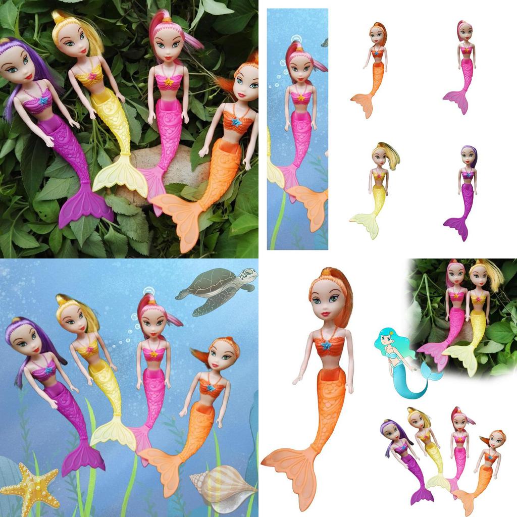 Meerjungfrauen-Puppe Mädchen Geschenk Plastikspielzeug Prinzessin Fee Kinder Kinder Spielzeug