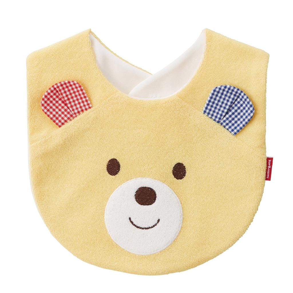 Miki House Hot Biscuits Waterproof Baby Bib for Boys and Product Yellow Girls, Code 70-2977-383 -