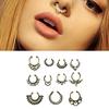 Charms Fake Septum Clicker Nasenring Nicht Piercing Aufhänger Clip On Schmuck