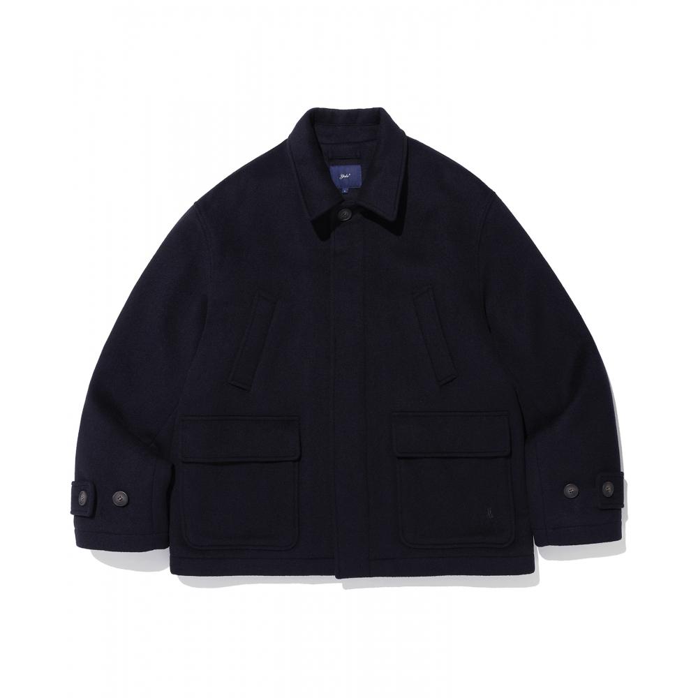 

ПОЛУПАЛЬТО YALE ИЗ ШЕРСТИ BALMACAAN ТЕМНО-СИНИЙ