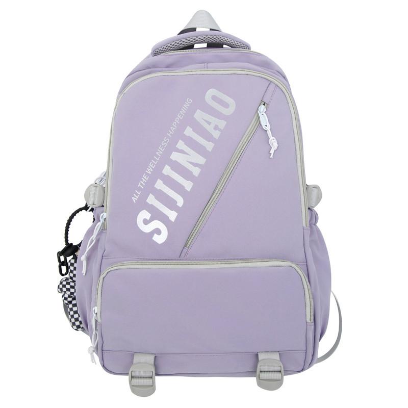 School bag female ins large capacity high school student computer backpack male junior high school student backpack trend manufacturer