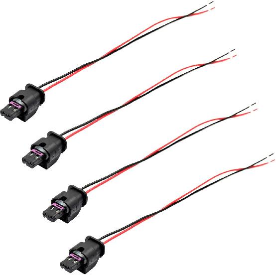 4 Pcs Side Marker Light Connector Plug Pigtail Wire Harness Compatible with Chrysler 300 2015-2023 Dodge Charger 2015 2016 2017 2018 2019 2020 2021