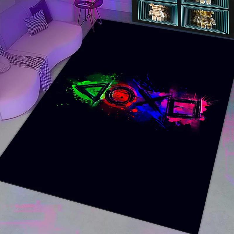 

Коврик с 3D-мультяшным геймерским игровым контроллером, ковер для гостиной, дивана, украшения спальни, детский игровой нескользящий коврик 50x80cm 19.6x31.4in