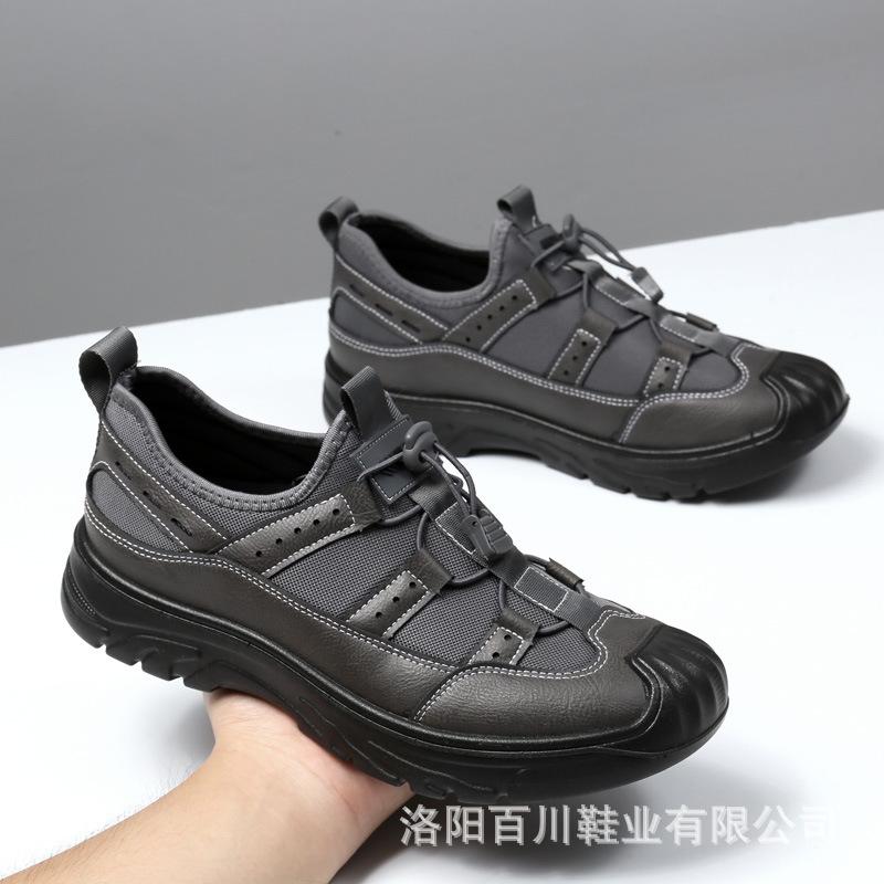 

Shoes Men s driving shoes Spring and autumn models One-pedal casual shoes Men s shoes Work shoes Lightweight soft-soled men s shoes 45 сірий колір