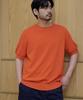 Heavy Eye Round Half Knit Orange