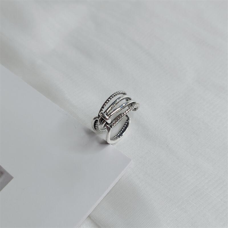 Adjustable Open Ring Women Men Vintage Style Geometric Plated Boho Minimalist Finger With Coin Motif Adjustable Open Band