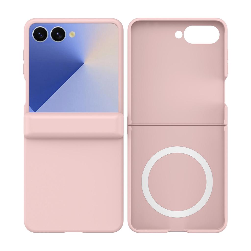 Coque de protection transparente Samsung Z Flip7 avec film de protection en verre trempé couvrant intégralement